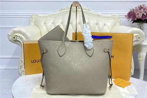 lv m45686|Louis Vuitton Neverfull MM Monogram Empreinte Leather Tote .